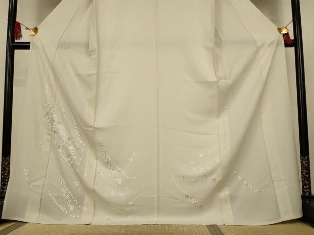 平和屋着物*夏物 訪問着 総刺繍 幾何学紋紗 七宝花文 ますいわ屋扱い ロング丈 正絹 逸品 AABJ9157jd