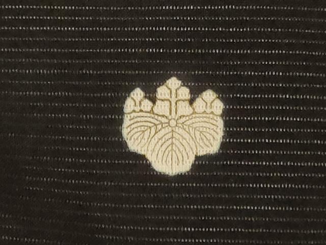 平和屋着物*夏物 黒留袖 絽 刺繍 流水文 洗える着物 AABJ9162jd