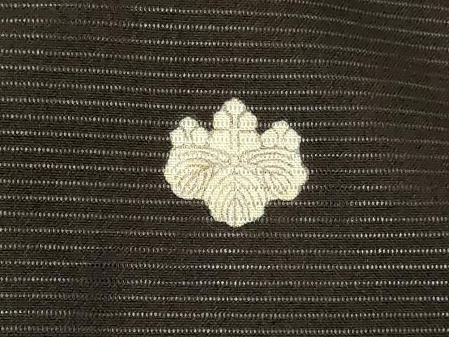 平和屋着物*夏物 黒留袖 絽 流水扇面花鳥文 金彩 洗える着物 AABJ9169jd