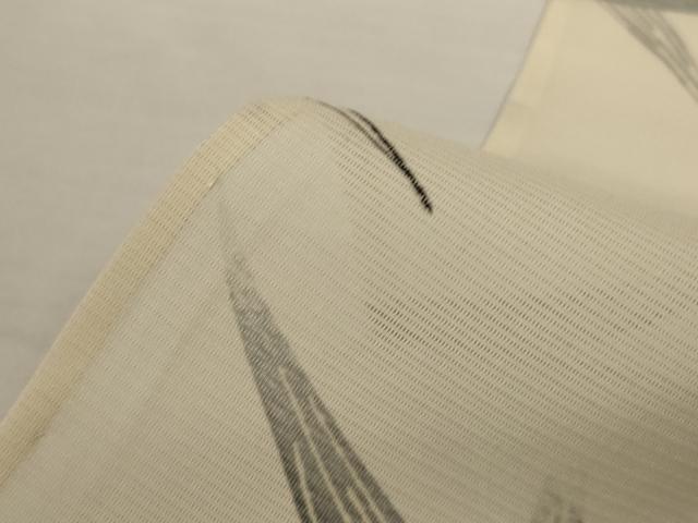 平和屋着物*夏物 小紋 絽 枝葉文 正絹 逸品 AABJ9187jd