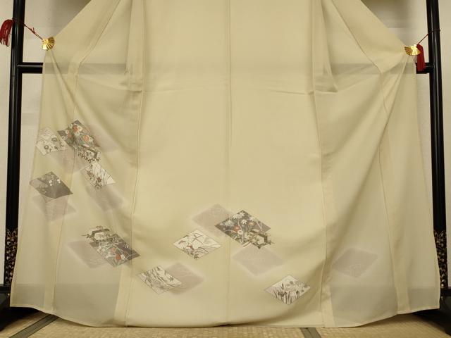 平和屋着物*夏物 訪問着 絽 花菱文 金彩 正絹 逸品 AABJ9197jd