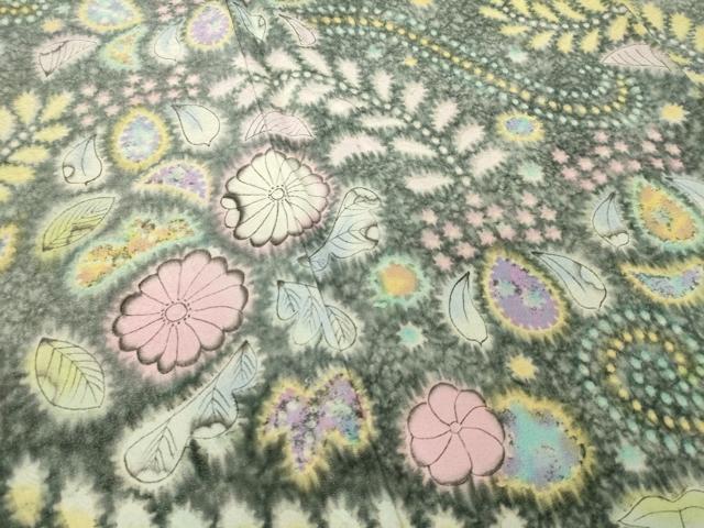 平和屋着物●梅原虎峰 幻の辻が花 訪問着 辻が花 舞花文 暈し染め 正絹 逸品 AABJ9202ck