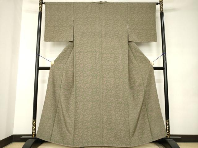 平和屋着物●上質な小紋 作家物 松 正絹 逸品 AABJ9204ck