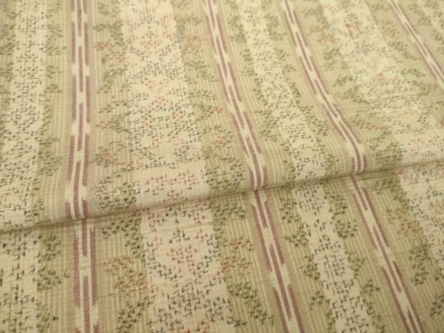 平和屋着物●上質な紬 縞 正絹 逸品 AABJ9205ck