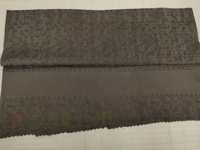平和屋着物●訪問着 総刺繍 花菱文 反端付き 正絹 逸品 AABJ9218ck
