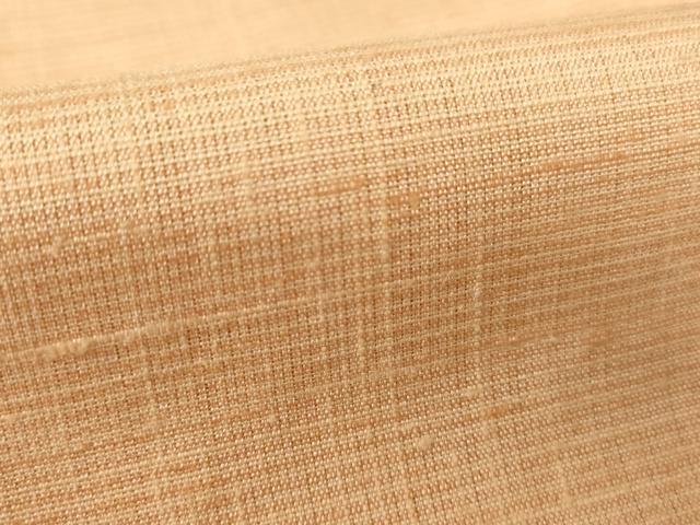 平和屋着物●上質な紬 色無地 淡香色 正絹 逸品 AABJ9245ck