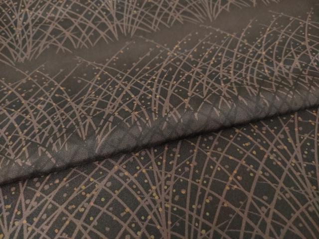 平和屋着物●本場大島紬 染大島 露草文 正絹 逸品 AABJ9252ck