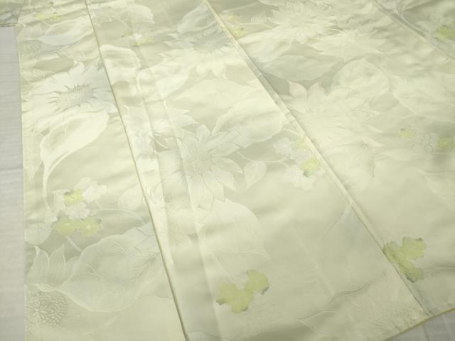 平和屋着物●上質な小紋 枝花文 地紋起こし 正絹 逸品 AABJ9259ck