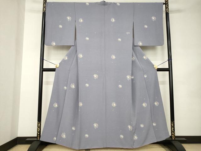 平和屋着物●上質な小紋 ミミズク 兎 正絹 逸品 AABJ9278ck