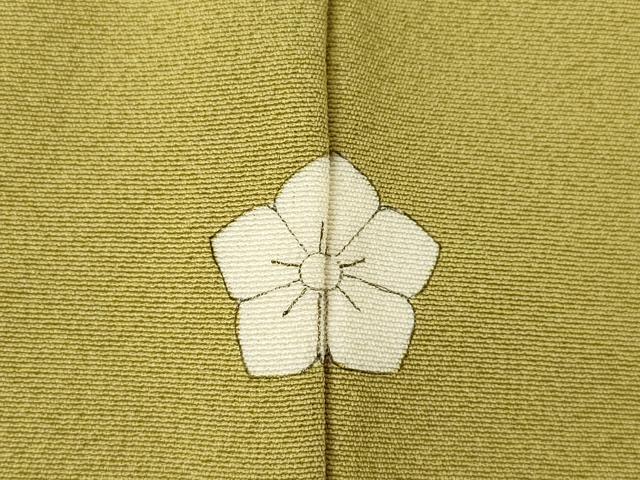 平和屋着物●上質な色無地 根岸色 正絹 逸品 AABJ9280ck
