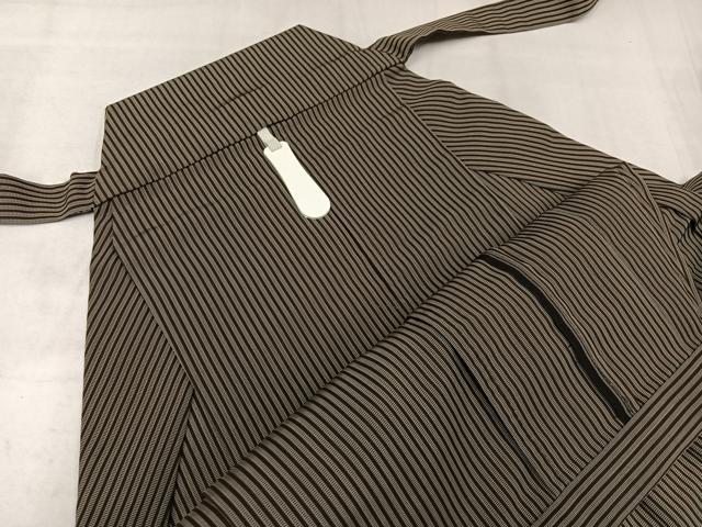 平和屋着物●男性 馬乗り袴 縞 正絹 逸品 AABJ9285ph