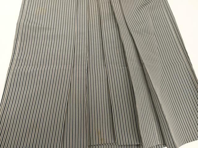 平和屋着物●男性 錦城平 馬乗り袴 縞 正絹 逸品 AABJ9287ph