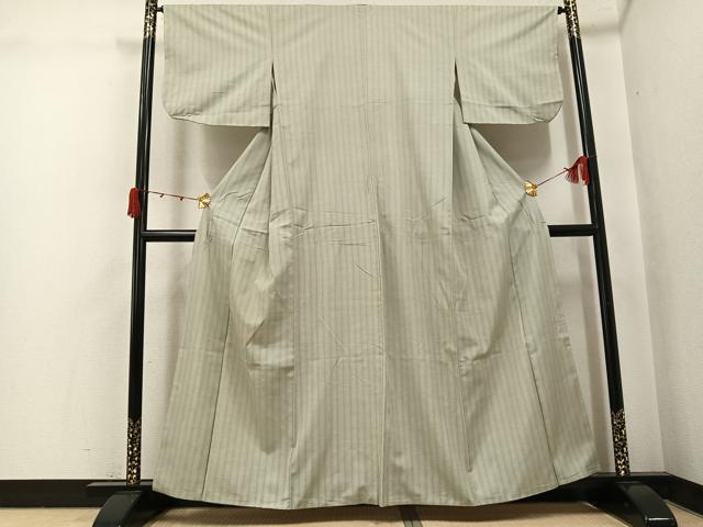 平和屋着物●上質な紬 間道 正絹 逸品 AABJ9307ph