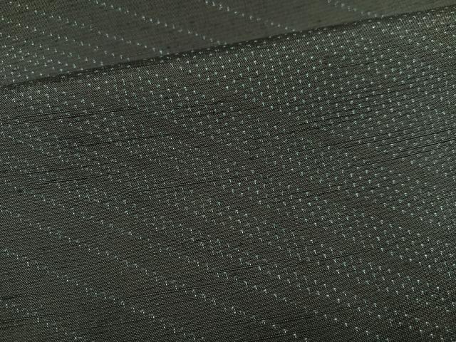 平和屋着物●訪問着 紬地 斜縞 黒地 さが美扱い 正絹 逸品 未使用 AABJ9323ph