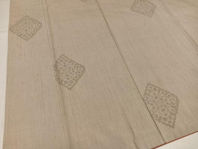 平和屋着物●結城紬 飛び亀甲 菱文 正絹 逸品 AABJ9327ph