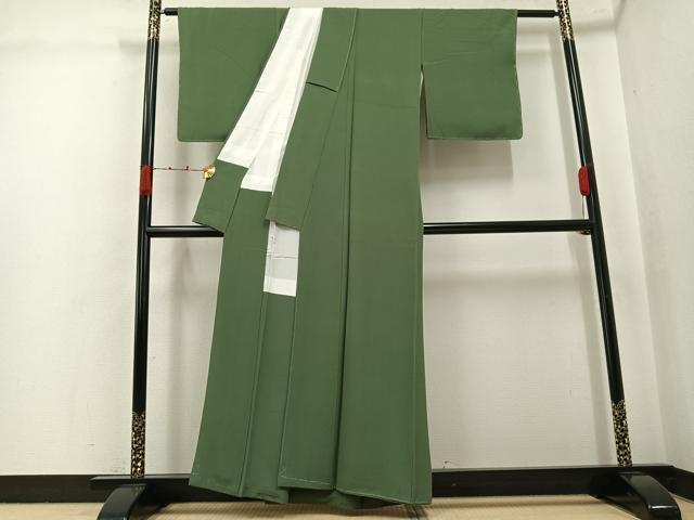 平和屋着物●上質な色無地 麴甚色 正絹 逸品 未使用 AABJ9329ph