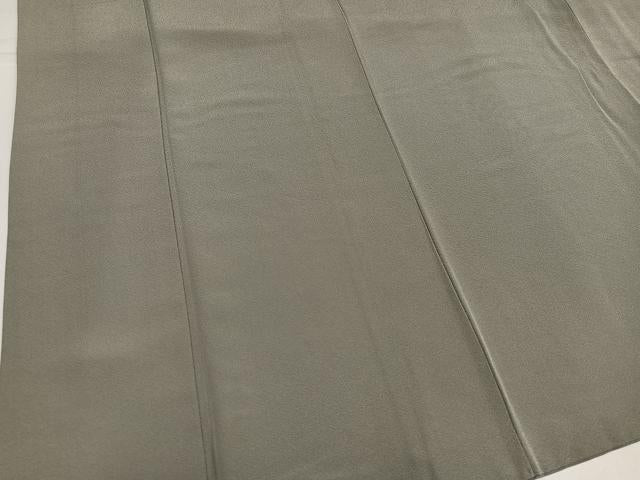 平和屋着物●上質な色無地 生壁色 正絹 逸品 AABJ9330ph