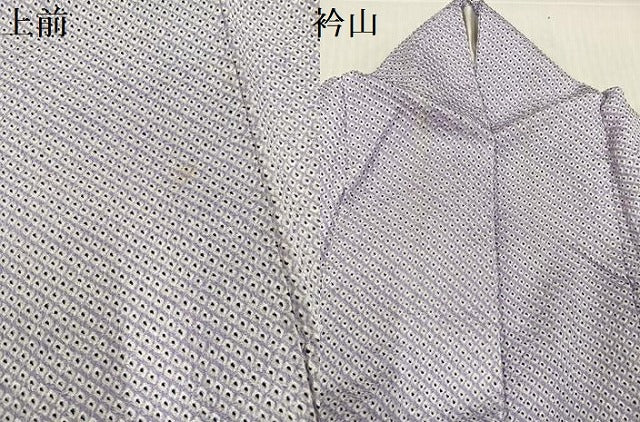 平和屋着物●大変加工の良い総絞り小紋 正絹 逸品 AABJ9342ph
