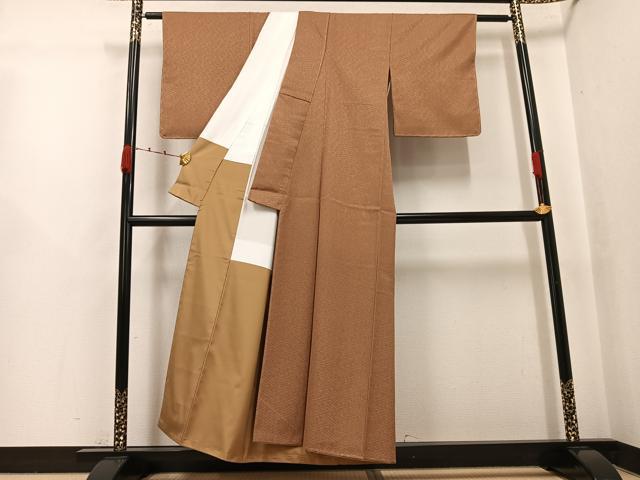 平和屋着物●江戸小紋 小花文 正絹 逸品 未使用 AABJ9348ph
