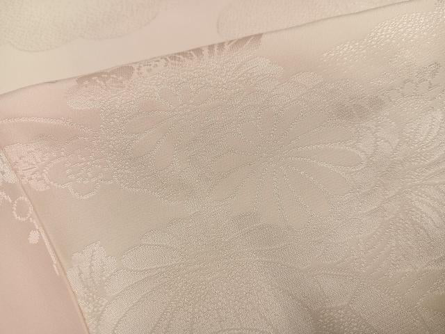 平和屋着物●振袖用長襦袢 無双仕立て 草花地紋 暈し染め 正絹 逸品 AABJ9349ph