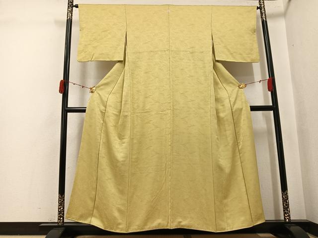 平和屋着物●上質な色無地 木蘭色 正絹 逸品 AABJ9351ph