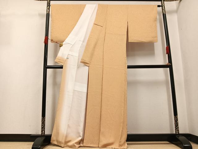 平和屋着物●上質な小紋 薔薇 正絹 逸品 AABJ9383ph