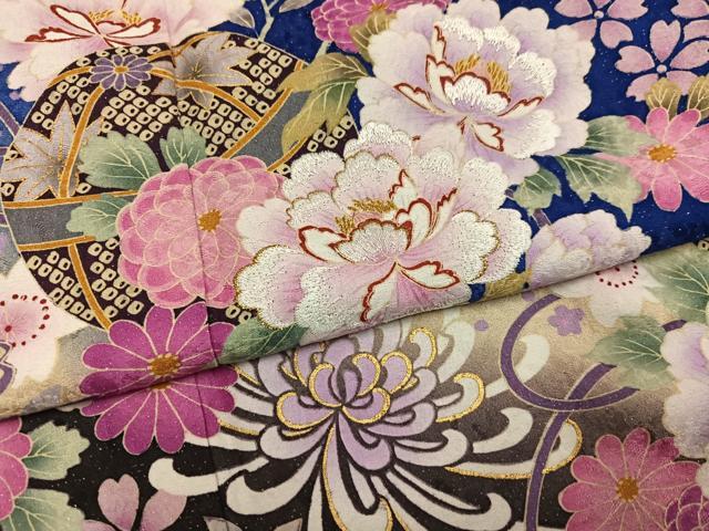平和屋着物●豪華振袖 刺繍 花毬文 暈し染め 金彩 銀通し地 正絹 逸品 AABJ9411ph