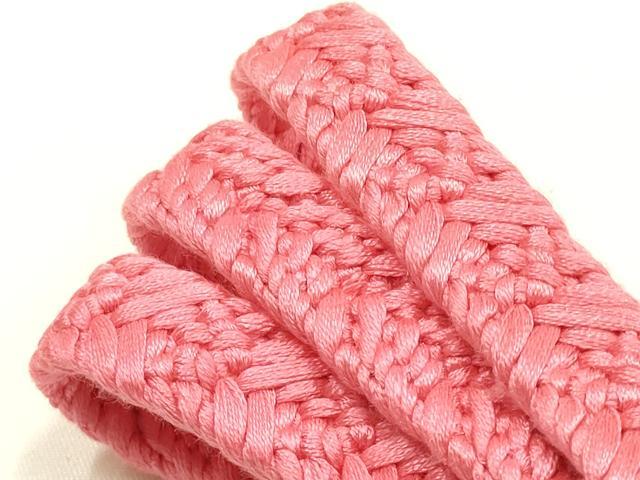 平和屋着物●和装小物 帯締め・帯揚げセット 平組 総絞り 逸品 未使用 AABJ9453ay