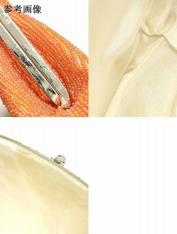 平和屋着物▼和装小物 和装バッグ ビーズバッグ ハンドバッグ 草花文 逸品 AABJ9484ay