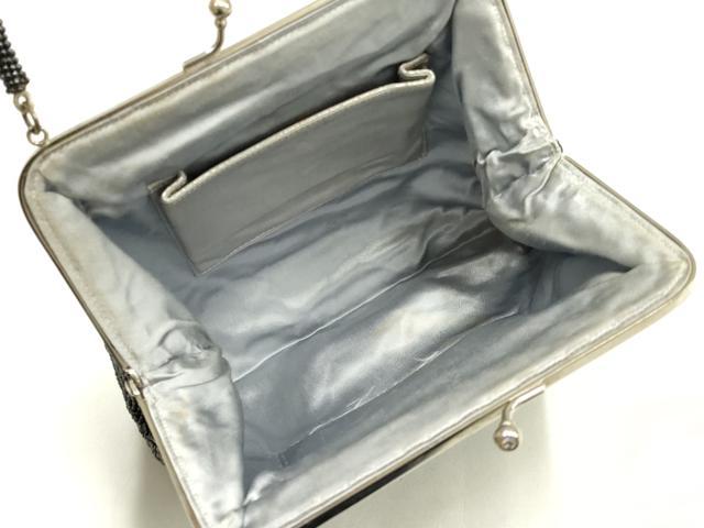 平和屋着物▼和装小物 和装バッグ ビーズバッグ ハンドバッグ がま口 草花文 逸品 AABJ9491ay