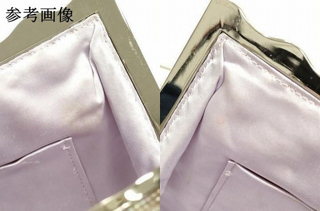 平和屋着物▼和装小物 和装バッグ ビーズバッグ ハンドバッグ がま口 花柄 逸品 AABJ9501ay