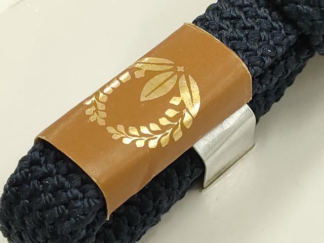 平和屋着物▼男性 和装小物 羽織紐まとめて3点 平組 紺・青色系 切り房 逸品 AABJ9516ay