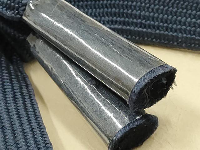 平和屋着物▼男性 和装小物 羽織紐まとめて3点 平組 紺・青色系 切り房 逸品 AABJ9516ay