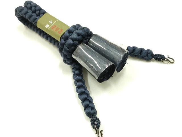 平和屋着物▼男性 和装小物 羽織紐まとめて3点 平組・丸組 紺・茶色系 切り房・撚り房 逸品 AABJ9517ay