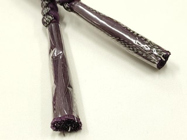 平和屋着物▼和装小物 上質な帯締め 帯留め付き 天然石 正絹 逸品 未使用 AABJ9540ay