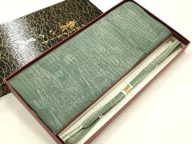 平和屋着物*夏物 和装小物 帯締め・帯揚げセット レース組 平組 絽 流水文 逸品 未使用 AABJ9555ay