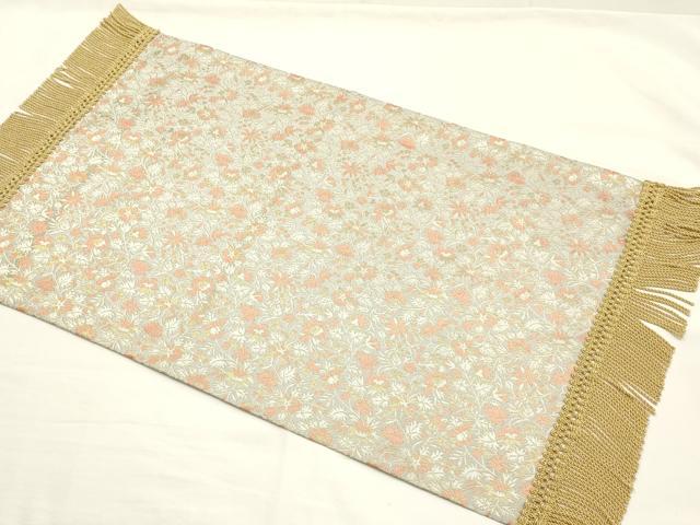 平和屋着物▼西陣 川島織物 和装小物 テーブルセンター 香花 金糸 逸品 AABJ9565ay