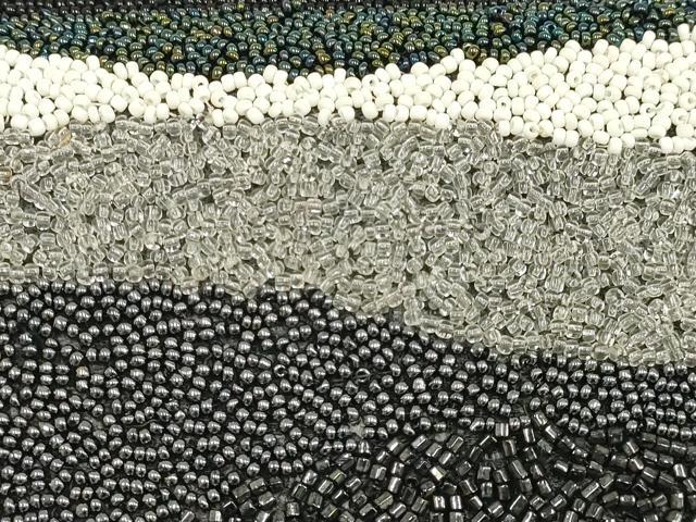 平和屋着物▼和装小物 和装バッグ ハンドバッグ ビーズバッグ がま口 逸品 AABJ9566ay