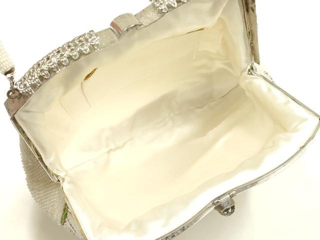 平和屋着物▼和装小物 和装バッグ ハンドバッグ ビーズバッグ 蜀江花文 逸品 AABJ9570ay