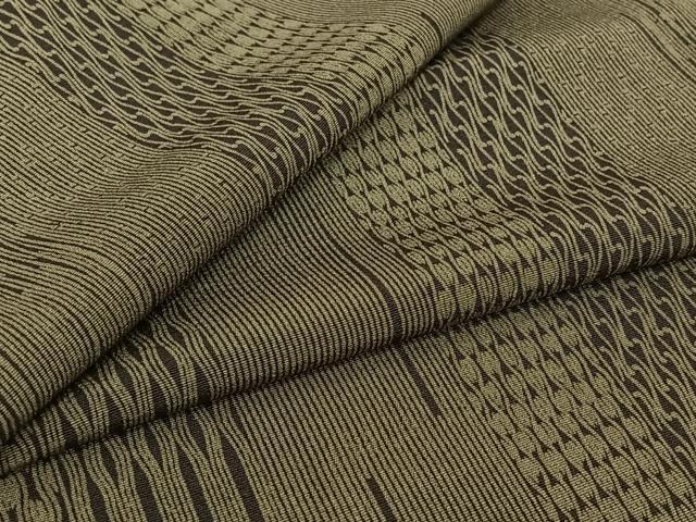 平和屋着物▽江戸小紋 単衣 変わり縞 正絹 逸品 AABJ9602jh