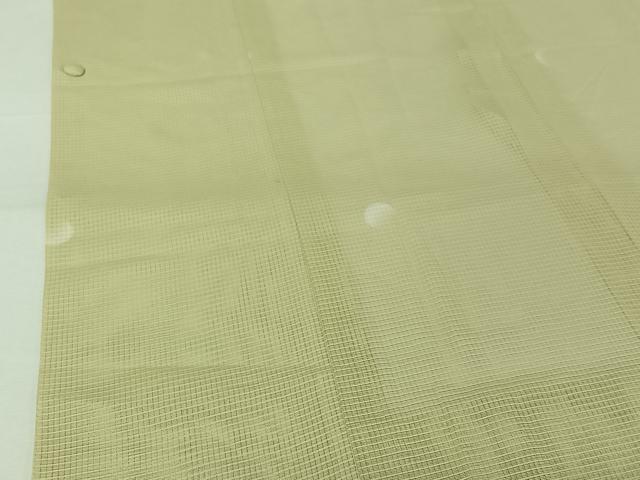 平和屋着物▽道行コート スリーシーズン 春夏秋 塵除け 丸文 ロング丈 正絹 逸品 AABJ9624jh
