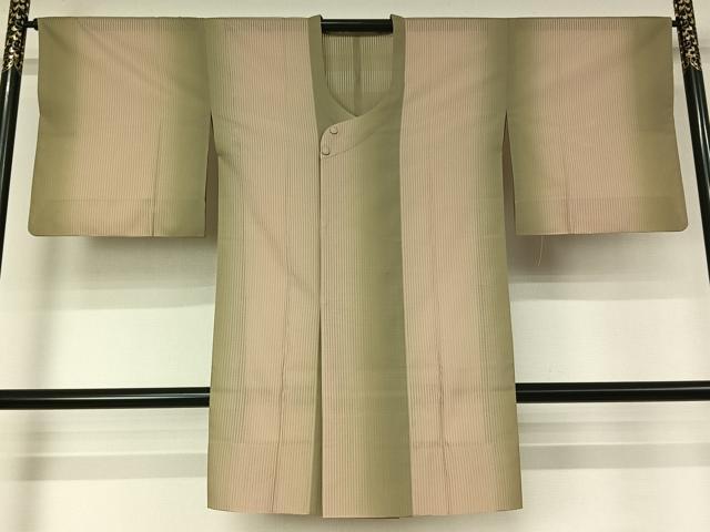 平和屋着物▽道行コート スリーシーズン 春夏秋 塵除け 霞文 ロング丈 正絹 逸品 AABJ9635jh