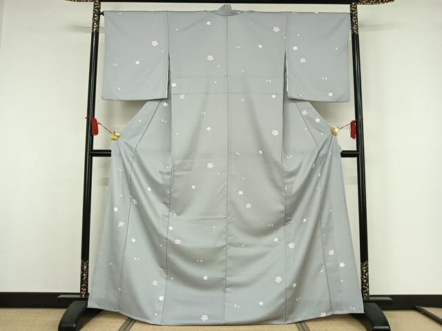 平和屋着物▽小紋 単衣 吹き寄せ文 洗える着物 AABJ9647jh