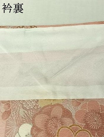 平和屋着物▽小紋 単衣 流水花文 金彩 洗える着物 未使用 AABJ9648jh