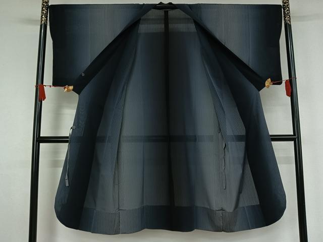 平和屋着物▽道中着 スリーシーズン 春夏秋 塵除け 霞文 ロング丈 正絹 逸品 AABJ9656jh