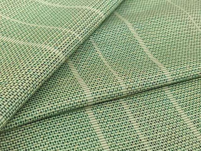 平和屋着物▽上質な紬 単衣 縞 正絹 逸品 AABJ9662jh