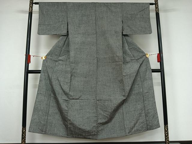 平和屋着物▽上質な紬 単衣 霞文 正絹 逸品 AABJ9705jh