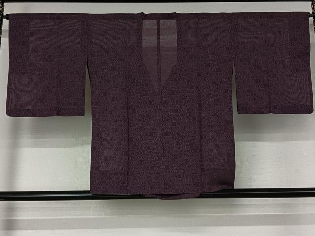 平和屋着物▽道行コート スリーシーズン 春夏秋 塵除け 流水文 正絹 逸品 AABJ9712jh