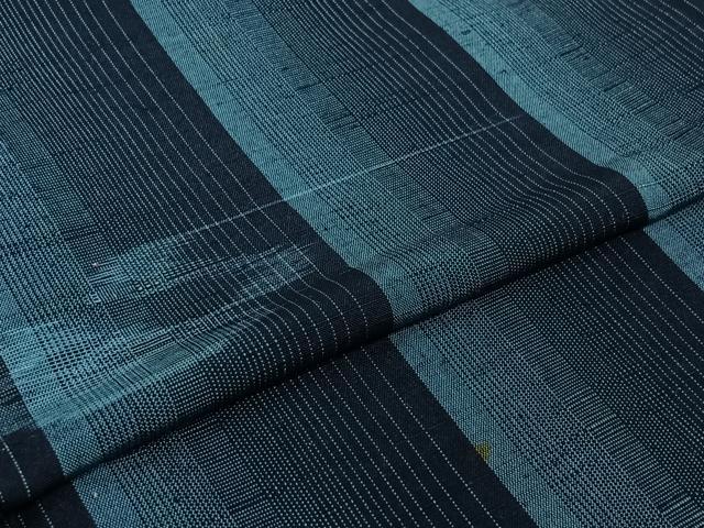 平和屋着物▽上質な紬 単衣 流水文 正絹 逸品 AABJ9722jh