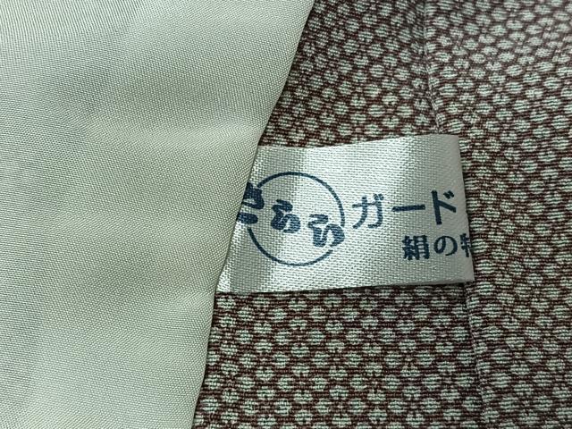 平和屋着物▽江戸小紋 単衣 霞文 両面染め 正絹 逸品 AABJ9784jh